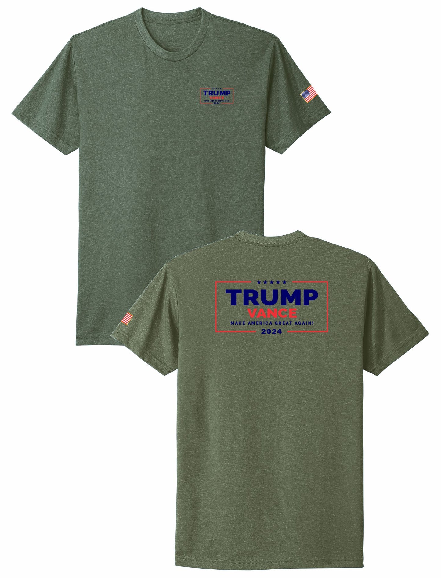 TRUMP VANCE 2024 TEE (left chest/ back print)