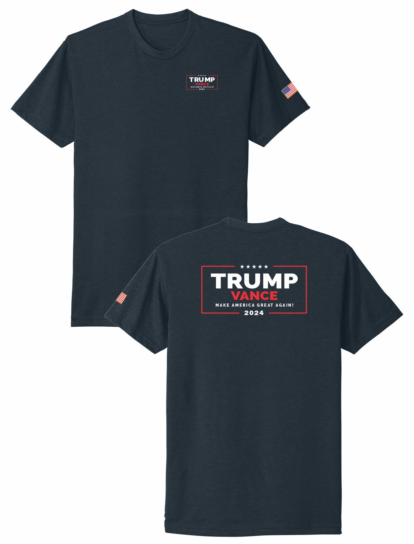 TRUMP VANCE 2024 TEE (left chest/ back print)