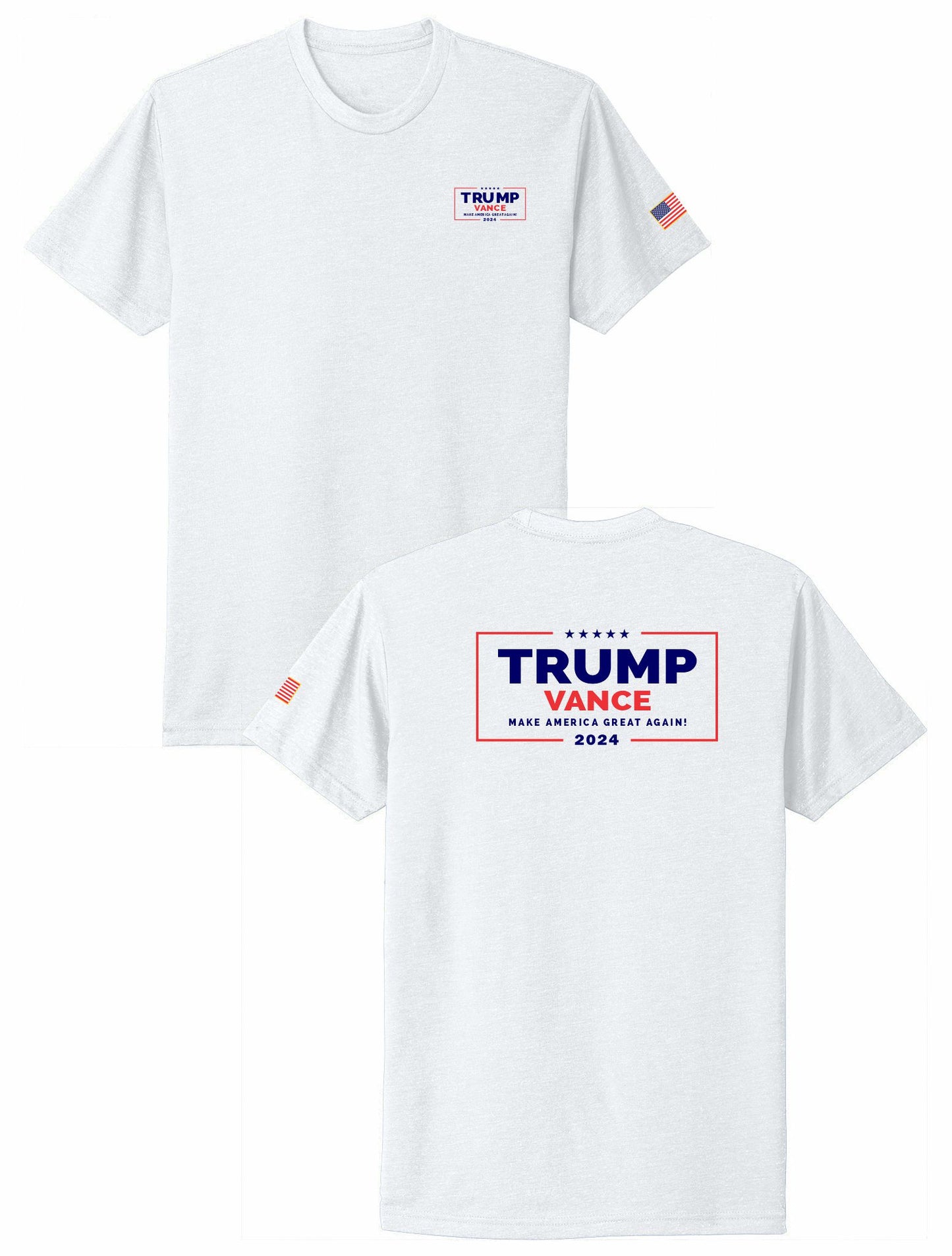 TRUMP VANCE 2024 TEE (left chest/ back print)